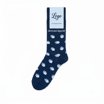 Massgeschneiderte Firmenlogo Crew-Socken - Detail A
